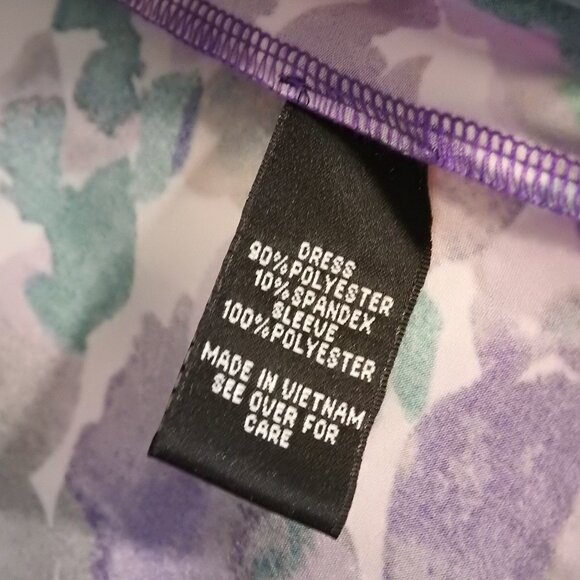 AGB Women’s Size Large Flutter Short Sleeve Dress Knee Length Dress - Picture 13 of 15